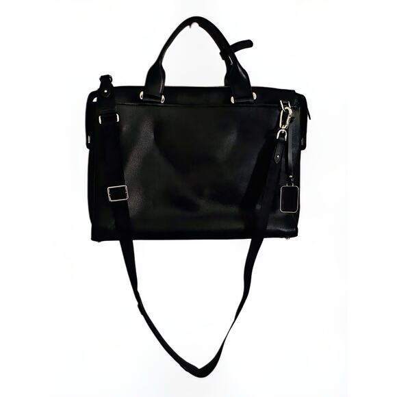 Tumi Other - Tumi Black Leather Briefcase for 16 in Laptop, Padded Partitions,